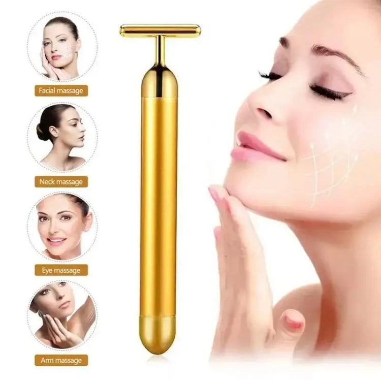 Electric T Shape Facial Roller, Anti-Wrinkles Beauty Massager, Waterproof Skin Tightening Facial Care Tool Electric T Shape Facial Roller, Anti-Wrinkles Beauty Massager, Waterproof Skin Tightening Facial Care Tool